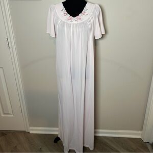 Vintage Shadowline Pink Nightgown | Cottagecore Fairy Dress nightgown